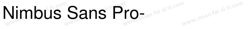 Nimbus Sans Pro字体转换